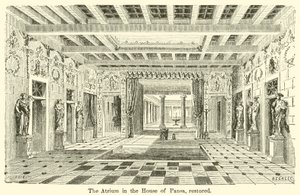 Atrium w Domu Pansa, odrestaurowane (rycina) autorstwa European School