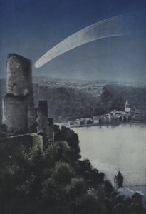 Wielka Kometa 1811 (kolor lito) autorstwa European School