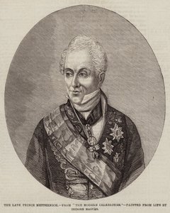 Późny książę Metternich (rycina) autorstwa European School