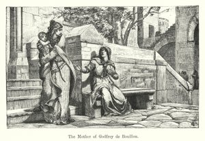 Matka Boża Godfrey de Bouillon (rycina) autorstwa European School