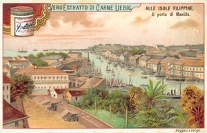 Port Manila (chromolitho) autorstwa European School