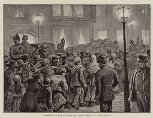 Transport rosyjskich emigrantów podejrzewanych o cholerę przez Berlin (lito) autorstwa European School