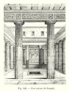 Dom w Pompejach (rycina) autorstwa European School
