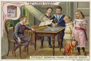 Wykorzystanie pryzmatu do zademonstrowania widma światła słonecznego autorstwa European School