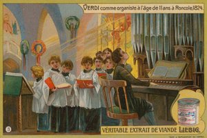 Verdi gra na organach w Roncole autorstwa European School