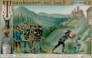 Wolfram i jego towarzysze znajdują Tannhausera autorstwa European School