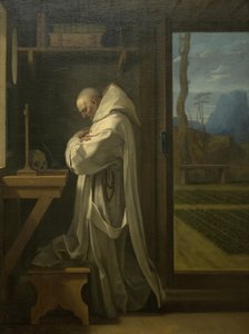 Święty Bruno na modlitwie autorstwa Eustache Le Sueur