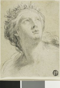 Głowa kobiety autorstwa Eustache Le Sueur