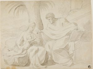 święta Rodzina autorstwa Eustache Le Sueur