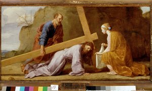Jezus niosący swój krzyż (niosący krzyż lub drogę krzyża), ok. 1651 (olej na płótnie)