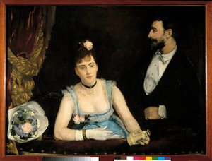 Loża włoska. Obraz Evy Gonzales (1849 - 1883)
