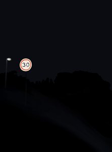 Driving The Road At Night # 1 Brooklyn (grafika cyfrowa)