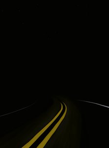 Driving The Road At Night # 3 Brooklyn (grafika cyfrowa) autorstwa Evan Sklar