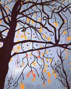 London Planetree , Brooklyn (sztuka cyfrowa) autorstwa Evan Sklar
