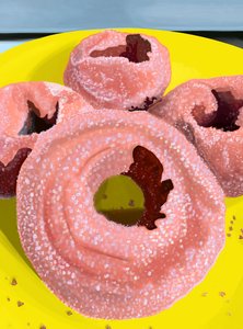 Pączki z cynamonem i cukrem (grafika cyfrowa) autorstwa Evan Sklar