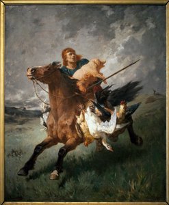 Marauder - obraz Evariste Vital Luminais (1822-1896), olej na płótnie