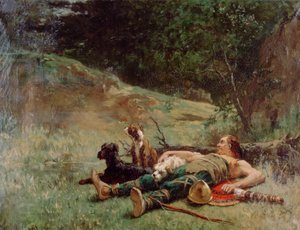 Reszta Łowcy z psami, c1842-1896