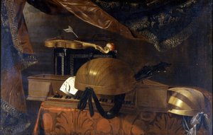 Instrumenty muzyczne. Obraz Evaristo Baschenisa (1617-1677).