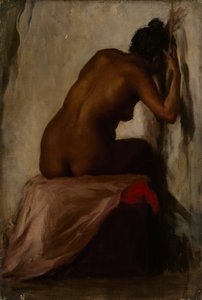 Siedząca postać kobiety, c.1898 [LDUCS-5186]