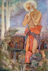 „Eliasz panujący nad kapłanami Baala”, 1916. autorstwa Evelyn Paul
