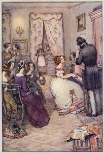 Ilustracja do Cranford autorstwa pani Gaskell (kolor lito) autorstwa Evelyn Paul