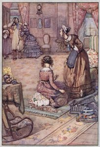 Ilustracja do Cranford autorstwa pani Gaskell (kolor lito) autorstwa Evelyn Paul