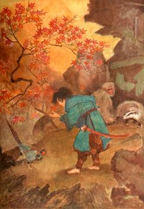 „Momotaro i bażant”, 1912. autorstwa Evelyn Paul