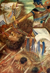 „Ramzes II w towarzystwie lwa”, 1915.