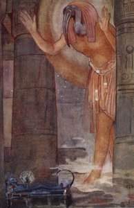 Thoth i główny mag, ilustracja z „Księgi mitów” Amy Cruse