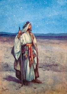 Abraham i gwiazdy (kolorowa litografia) autorstwa Evelyn Stuart Hardy