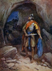 Dawid przecina płaszcz Saula