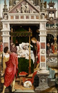 Scena z życia św. Rocha, 1517.