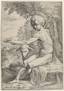 Jan Chrzciciel na pustyni autorstwa Everard Crynsz. van der Maes