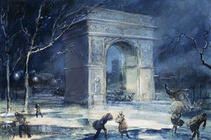 The Arch, Washington Square autorstwa Everett Shinn