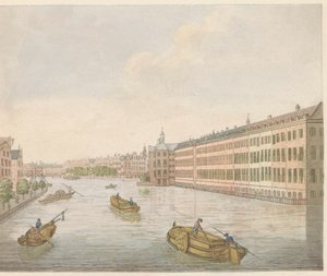 Widok Binnen-Amstel, ok. 1810-1813 Vue du Blaauwe-Brug, wnętrze award de l