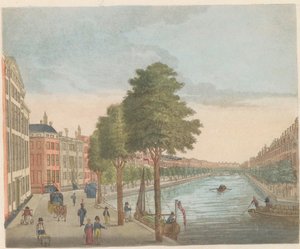 Widok na Herengracht, ok. 1810-1813 Vue du Heere-Gracht, award du Spiegel-Street, jusqu