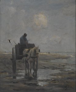 Koń i wóz (olej na płótnie)