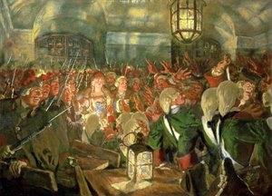Wielka księżna Elżbieta z gwardią podczas zamachu stanu w 1741 r.
