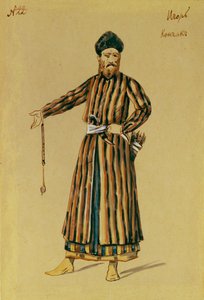 Projekt kostiumu do opery Książę Igor A. Borodina, 1890 autorstwa Evgeni Petrovich Ponomarev