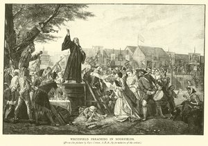 Głoszenie w Whitefield w Moorfields autorstwa Eyre Crowe
