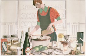 The Christmas Pudding, plakat 1928 (litografia) autorstwa F.C. Harrison