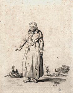 Wieśniaczka (rycina) autorstwa F.D.B. Monogrammist