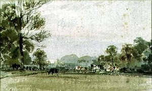 Widok na Hyde Park, XIX wiek autorstwa F.J. Collignon