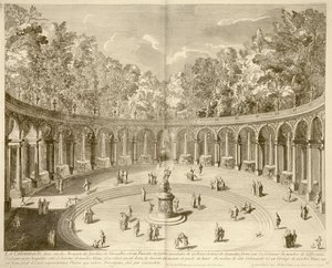 La Colonnade, Wersal, ok. 1715 (rycina) autorstwa F. (after) Delamonce