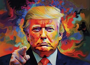 Sprzedam malarstwo portretowe Donalda Trumpa, wydruki artystyczne na ścianę i oprawione dzieła sztuki