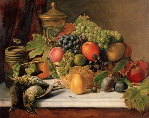 Martwa natura, XIX wiek autorstwa F. Heine