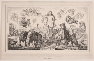 Gefion, malowidło sufitowe do Muzeum Frederiksborg autorstwa Lorenza Frølich