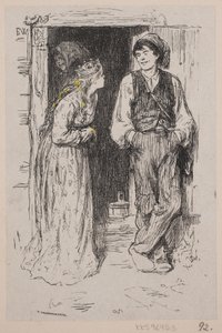 Ilustracja do "Kopciuszek, który sprawił, że księżniczka skłamała" autorstwa F. Hendriksen