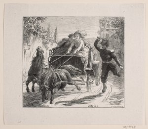 Ilustracja do Bjørnstjerne Bjørnson „Szkic z Włoch” autorstwa F. Hendriksen