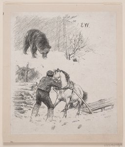 Ilustracja do "Dobrze zrobione i szybko opłacone" autorstwa F. Hendriksen